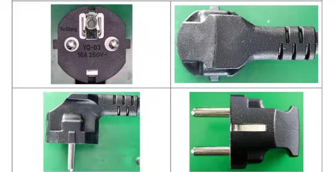 VDE烟斗插 配三芯0.75mm1.5mm